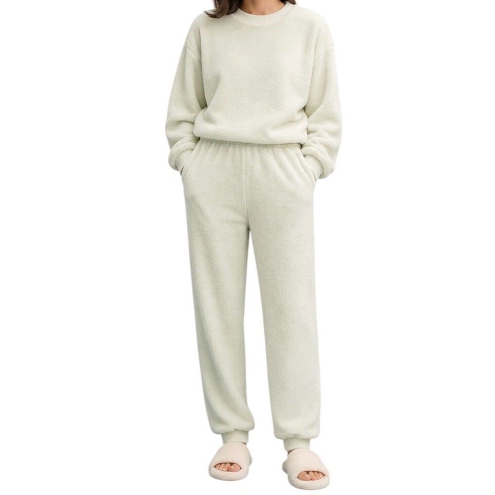 Neiwai Icicle Joggers Petite M Cozy Lounge Pants NWT Pale Green Soft